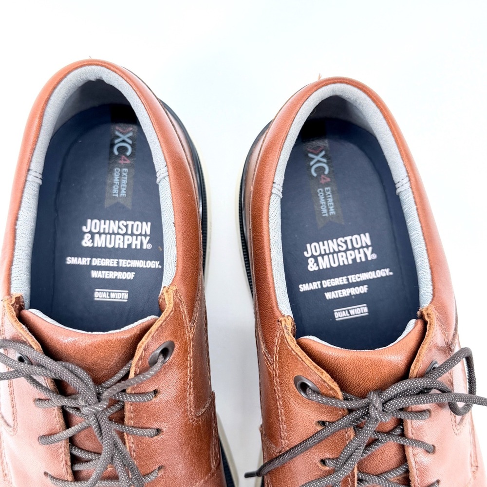 Johnston & Murphy XC4 Oxford Mens 10.5 Brown Excellent Waterproof Smart Degree - Picture 3 of 12